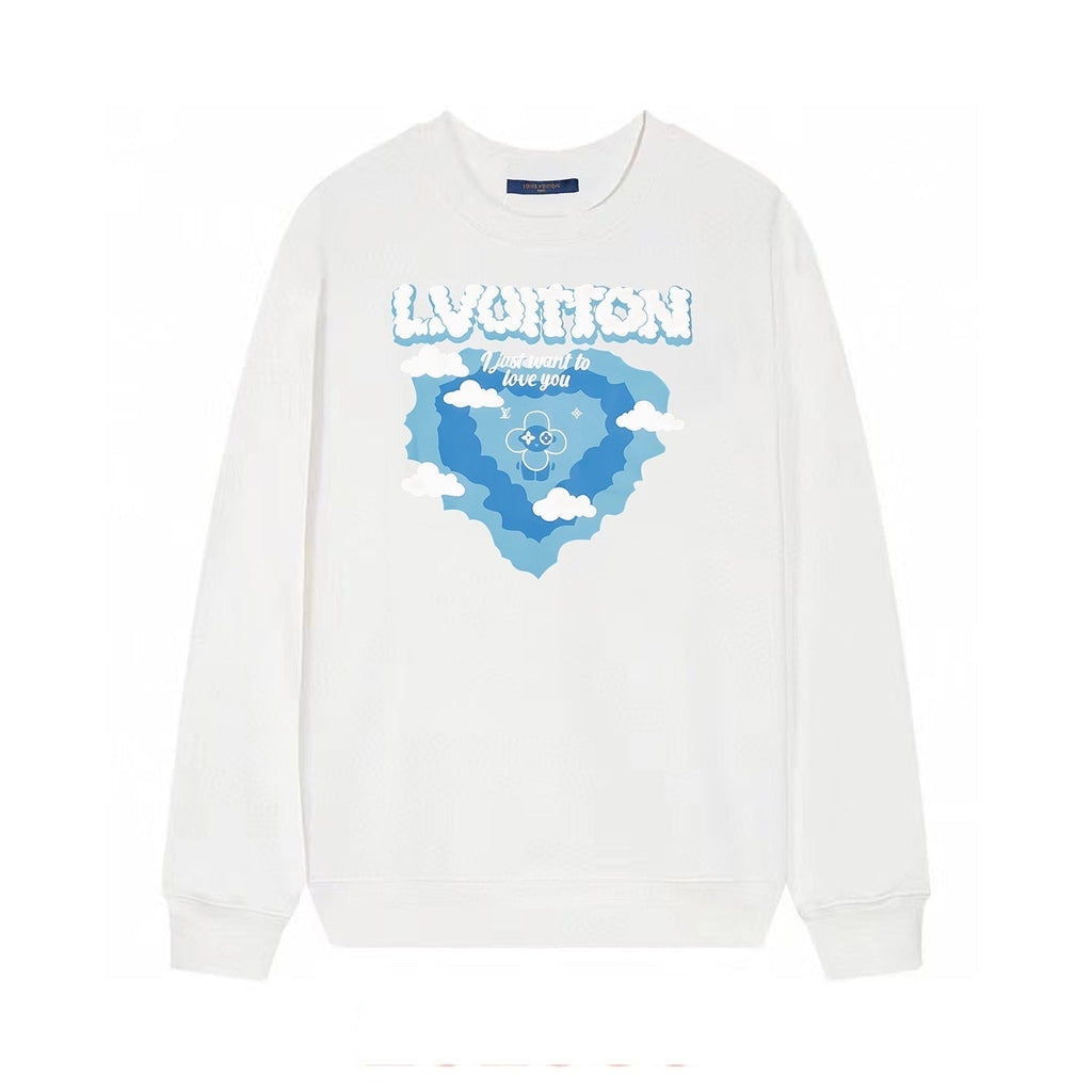 cloud  printed sweatshirt