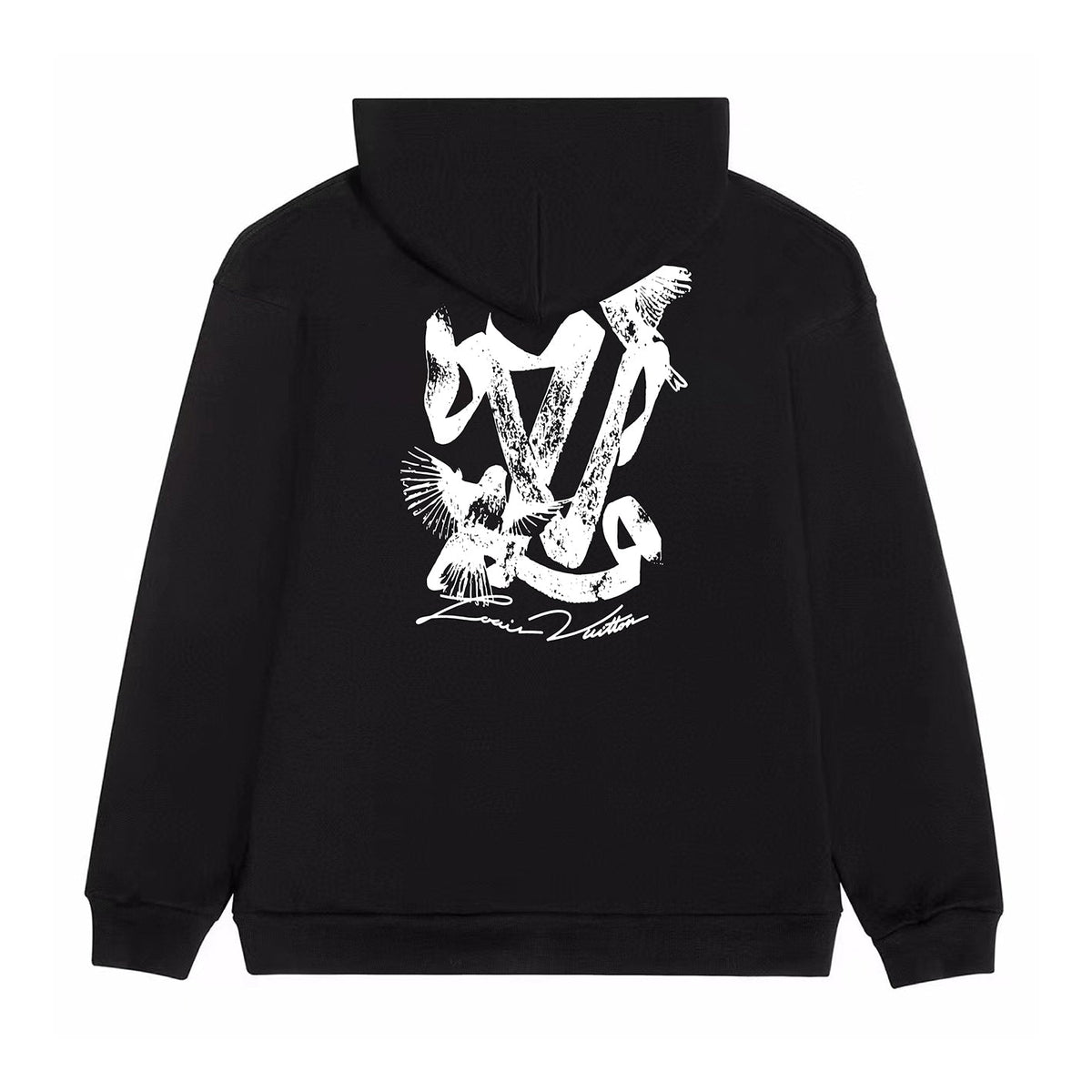 Bird printed hoodie