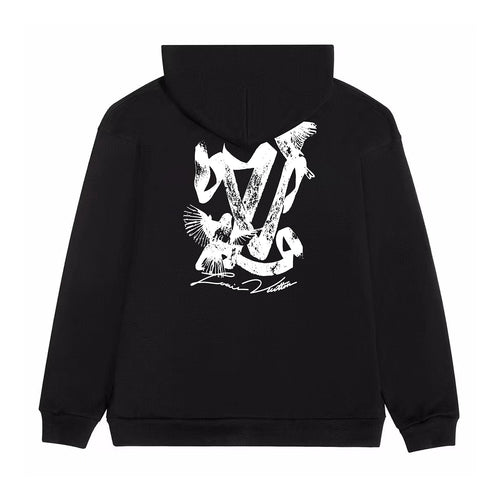 Bird printed hoodie