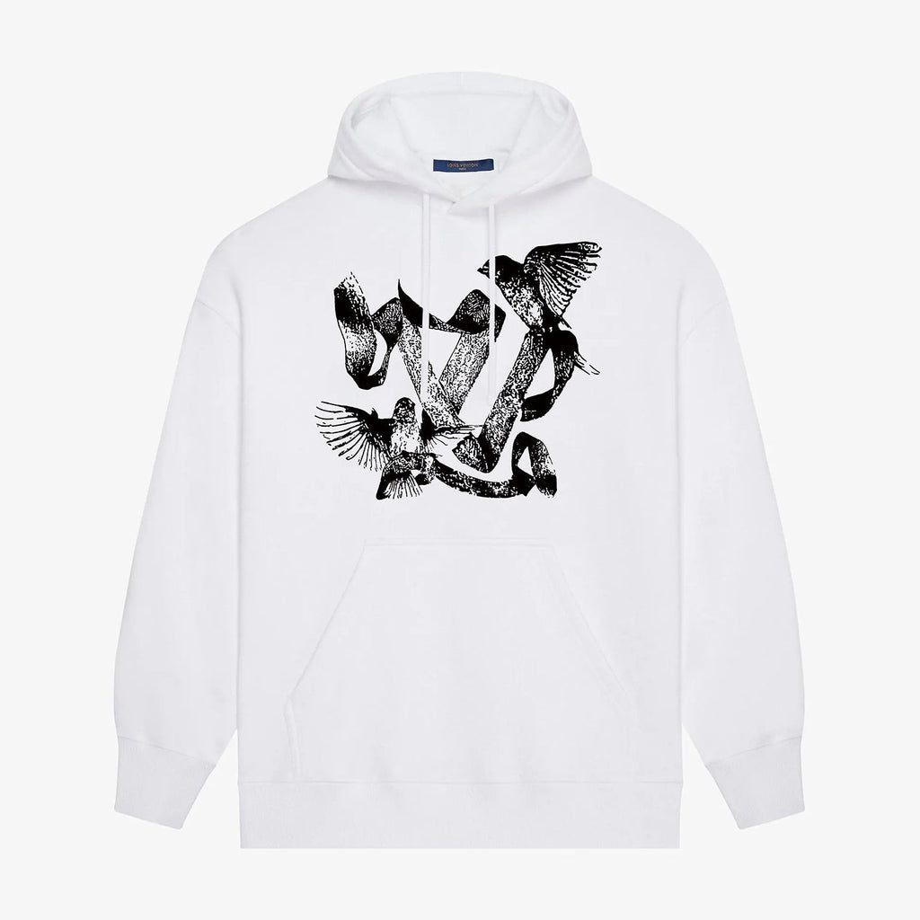 Bird printed hoodie