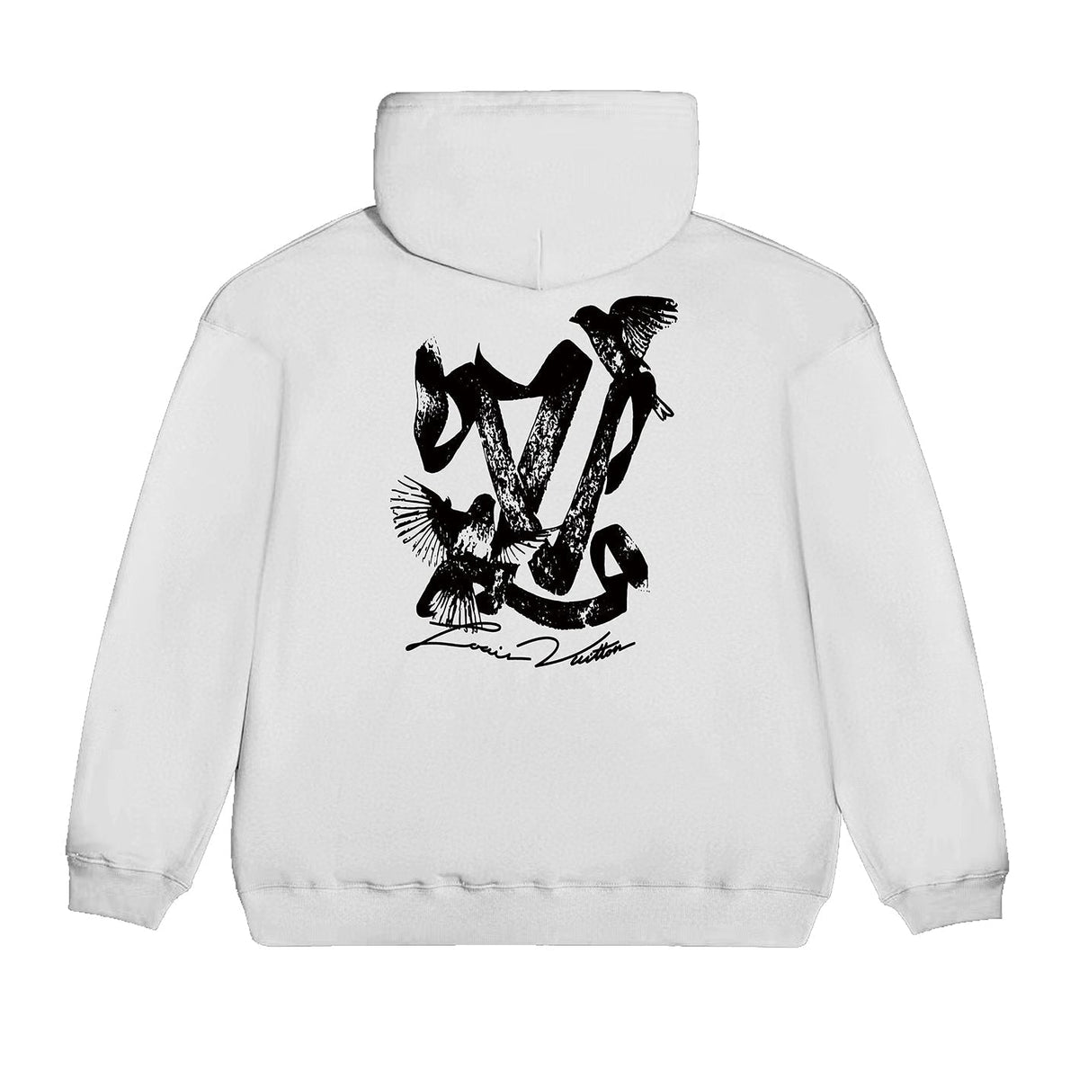 Bird printed hoodie
