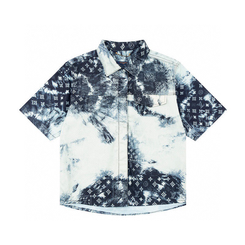 Tie-dye Denim Shirt
