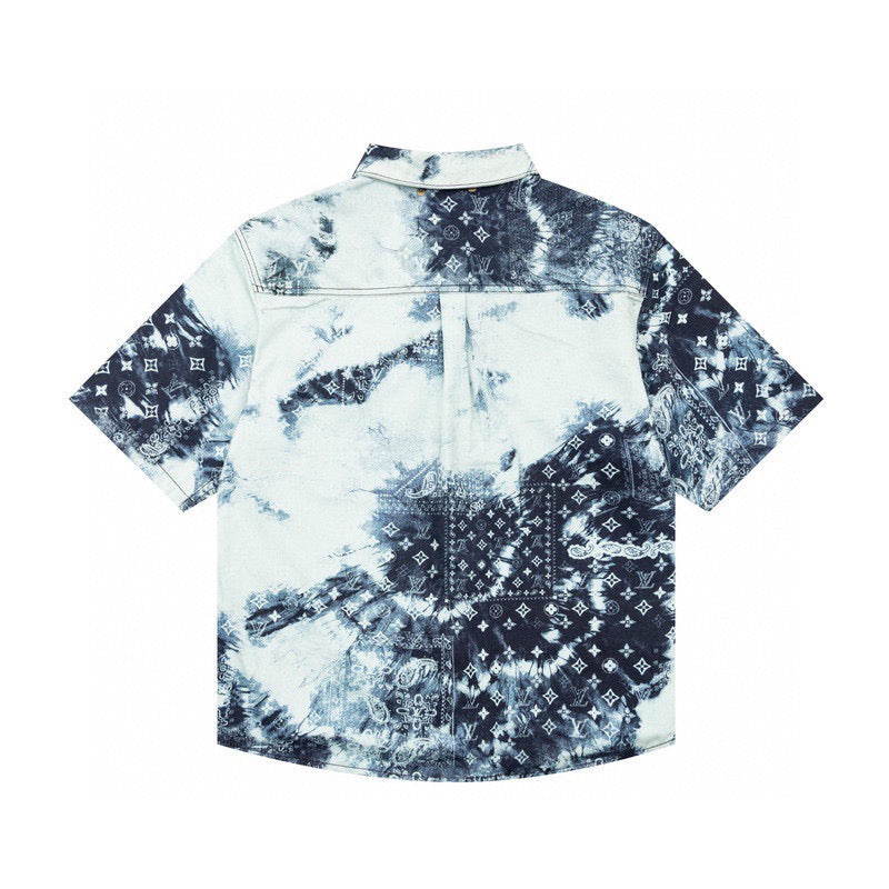 Tie-dye Denim Shirt